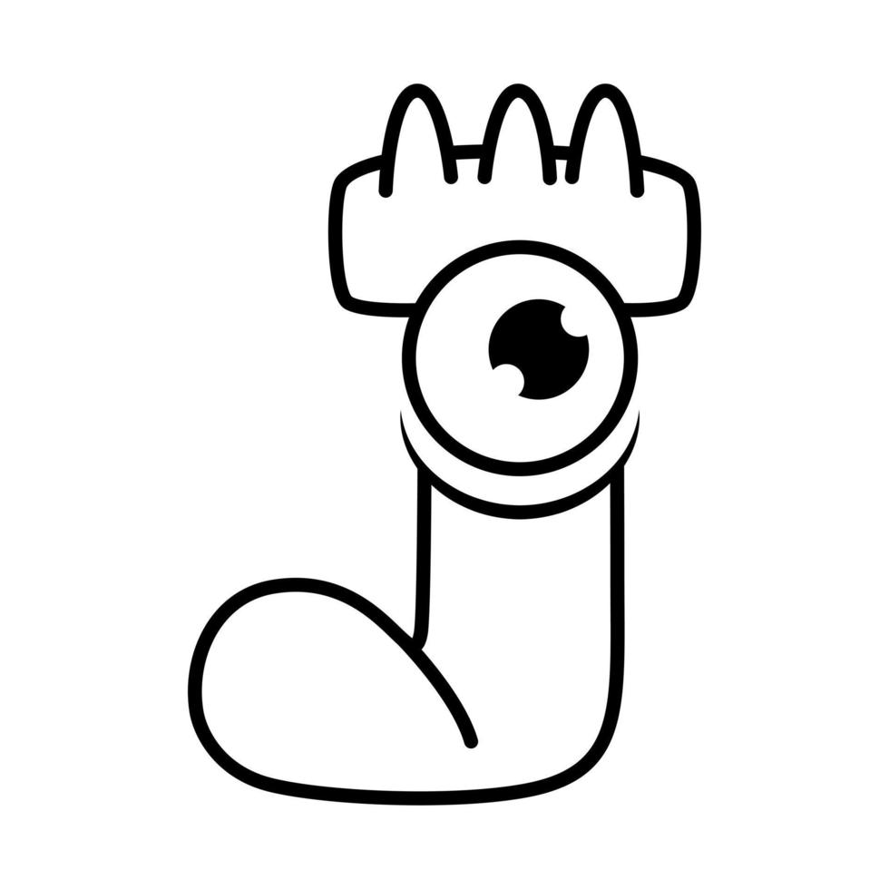 Monster alphabet coloring page book. Coloring page english alphabet for children with funny and sad monsters. Funny alphabet of cartoon characters vector font letters of comic monster creature faces