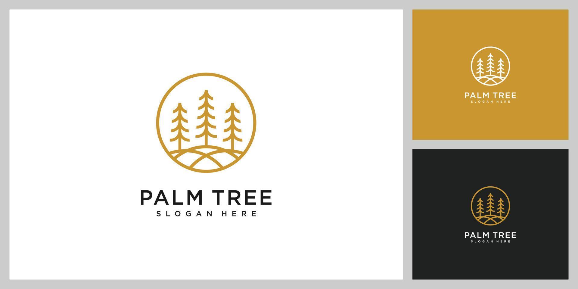 pine tree logo vector design template
