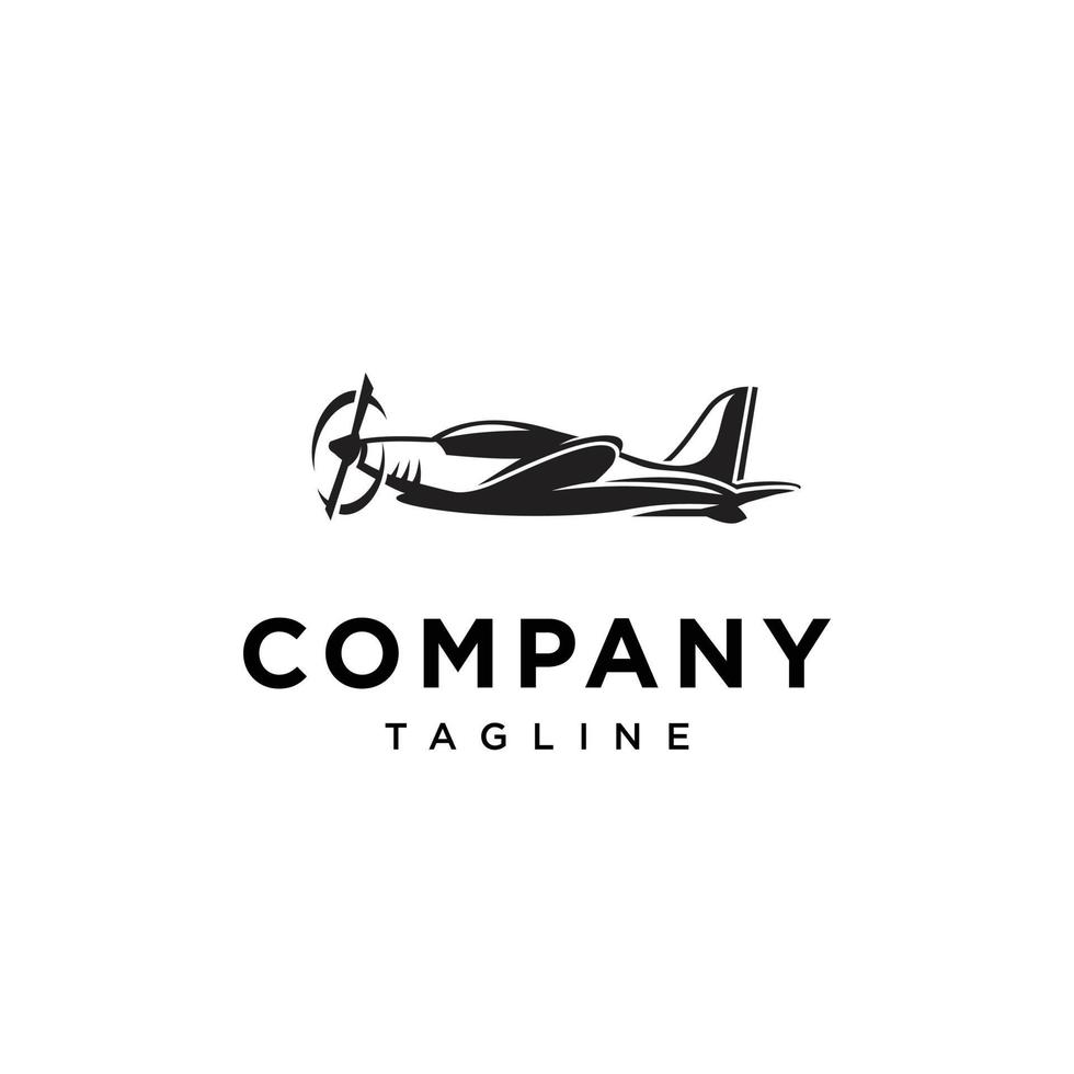 Shark Aero Plane logo vector template inspiration