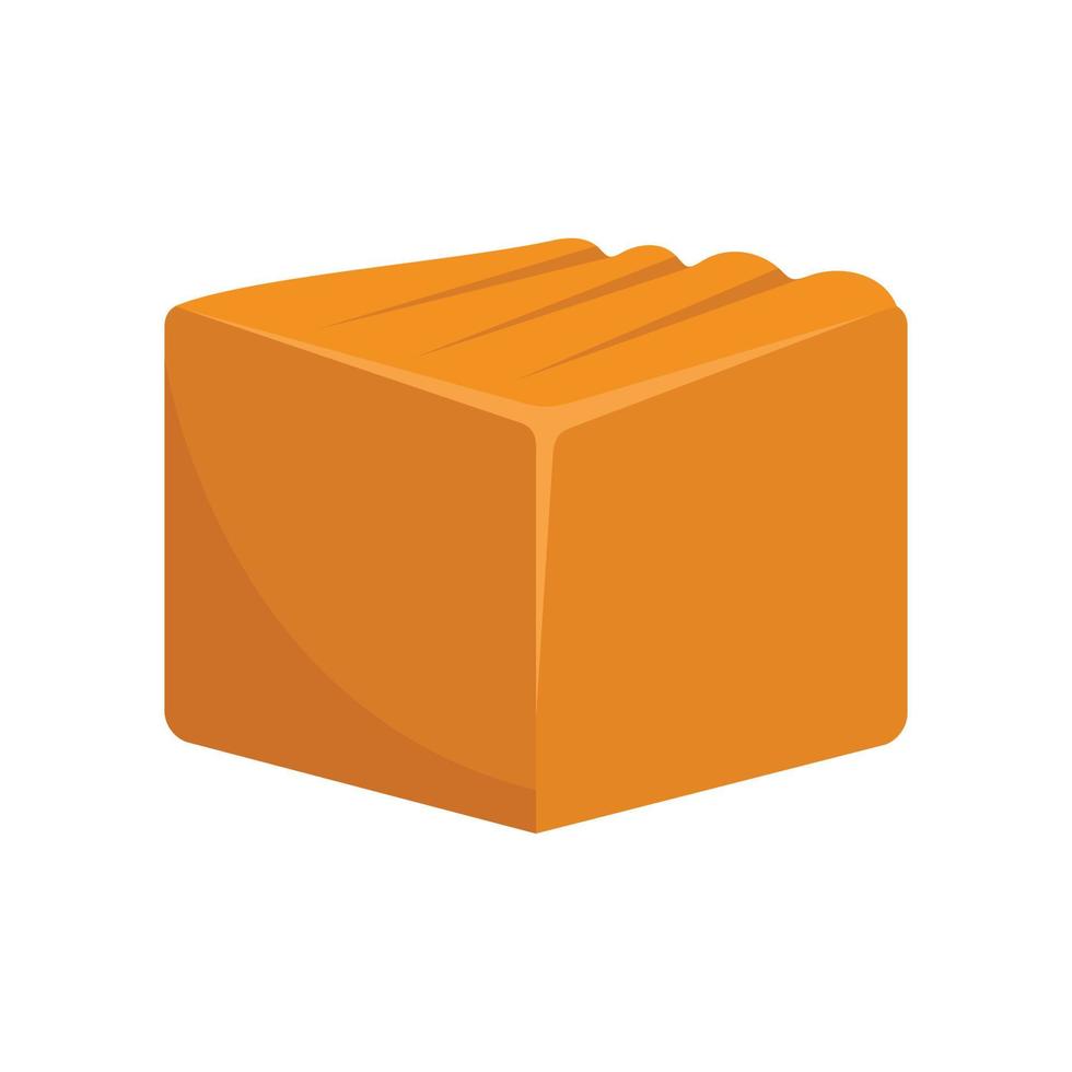 Tasty toffee icon, flat style vector