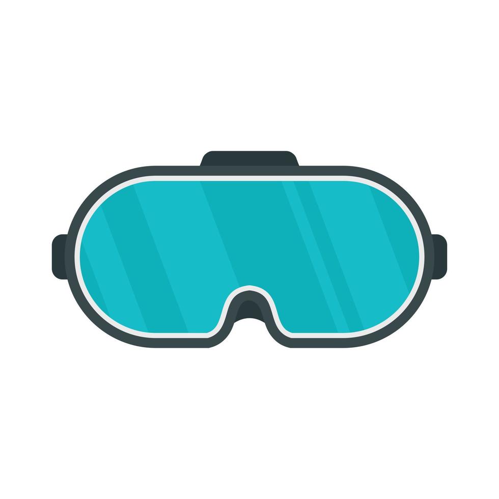 icono de gafas de juego, tipo plano vector