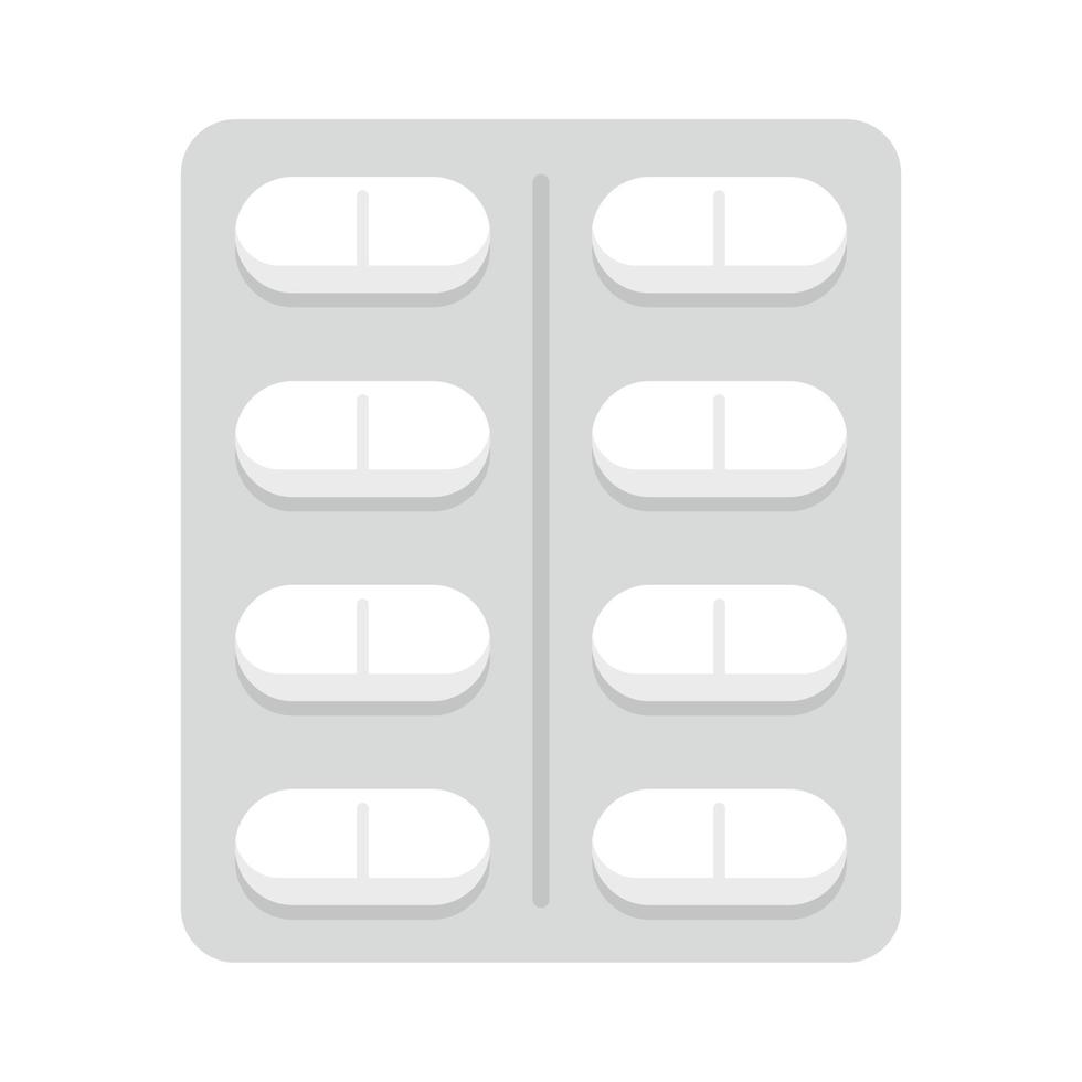 Capsule pack icon, flat style vector