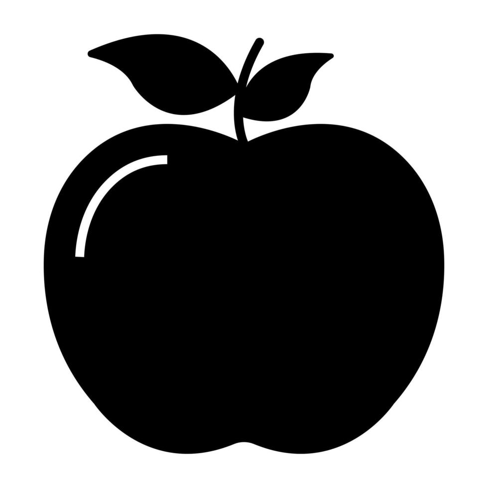 An icon design of apple vector