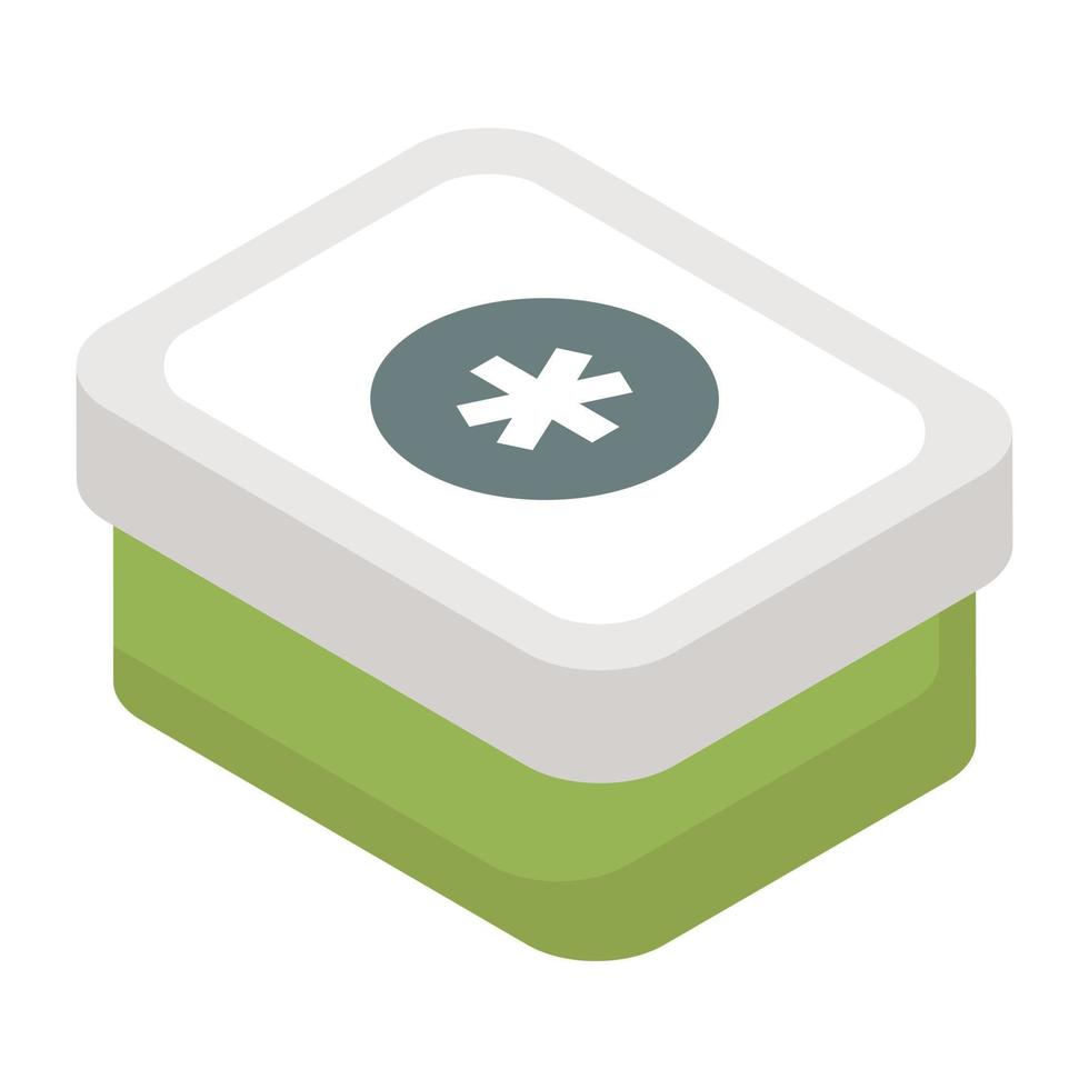 Vector design of first aid kit