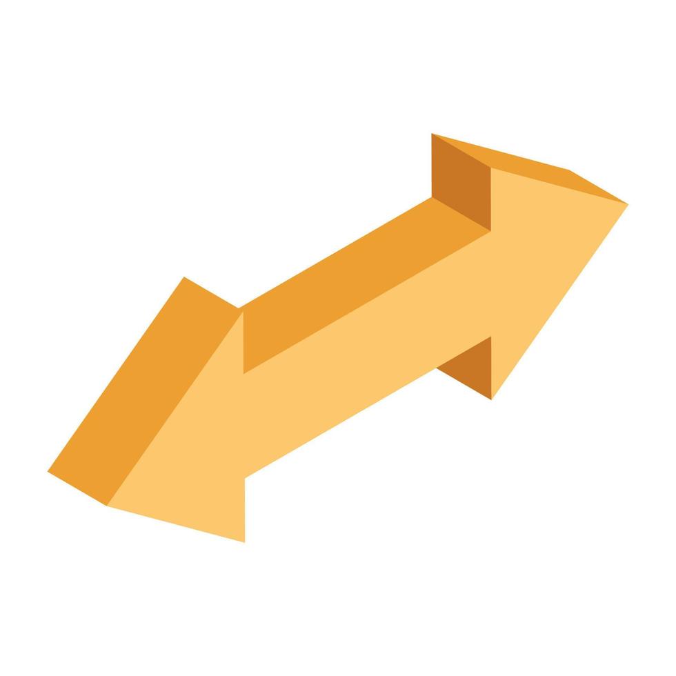A trendy vector design arrow