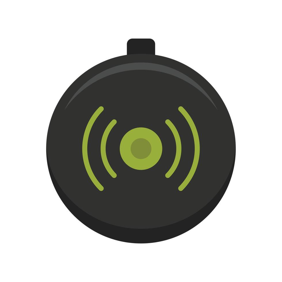 Wireless modern charger icon, flat style vector