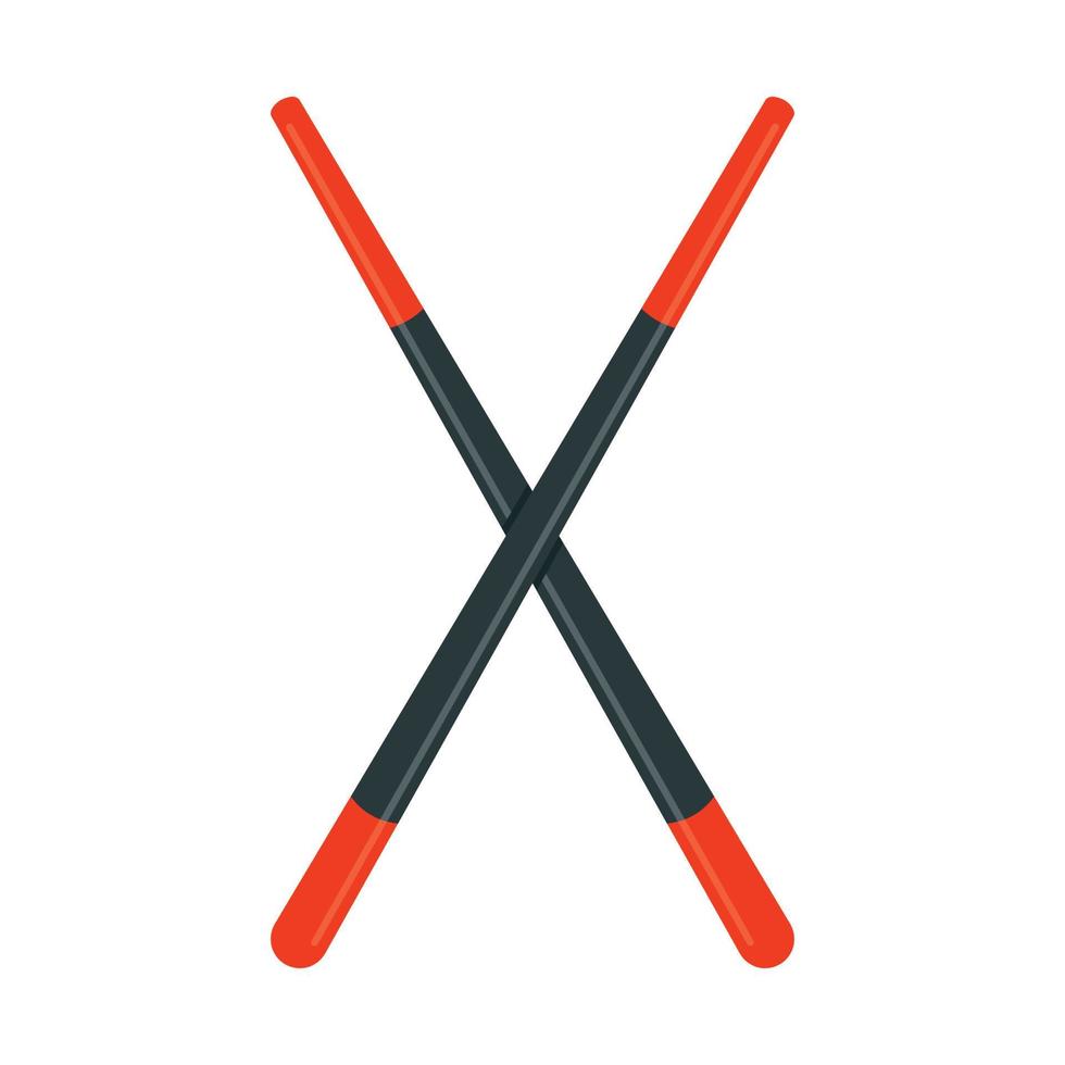Chopsticks icon, flat style vector