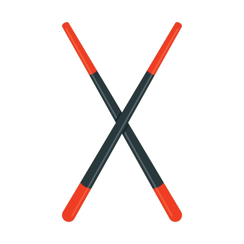 Chopsticks icon, flat style vector