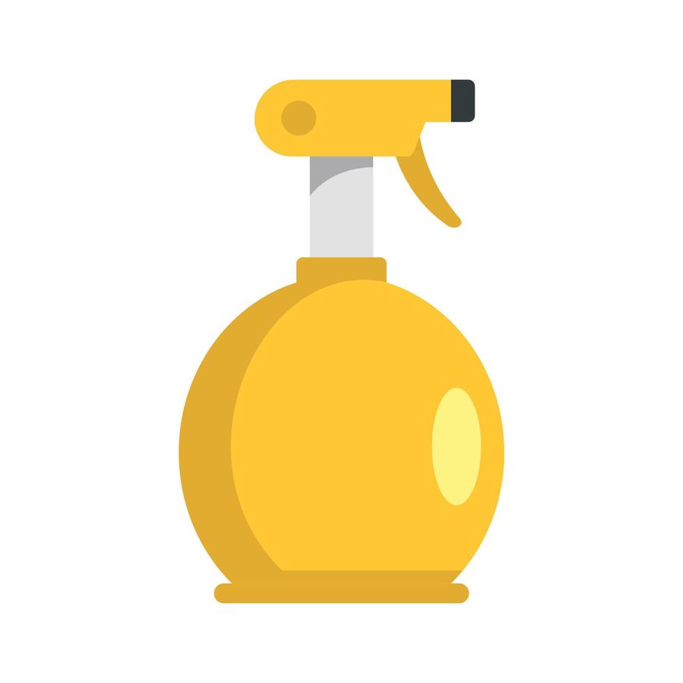 icono de botella de spray de agua, estilo plano vector