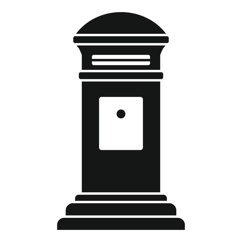 Home envelope inbox icon, simple style vector