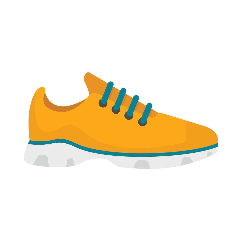 Sport sneakers icon, flat style vector