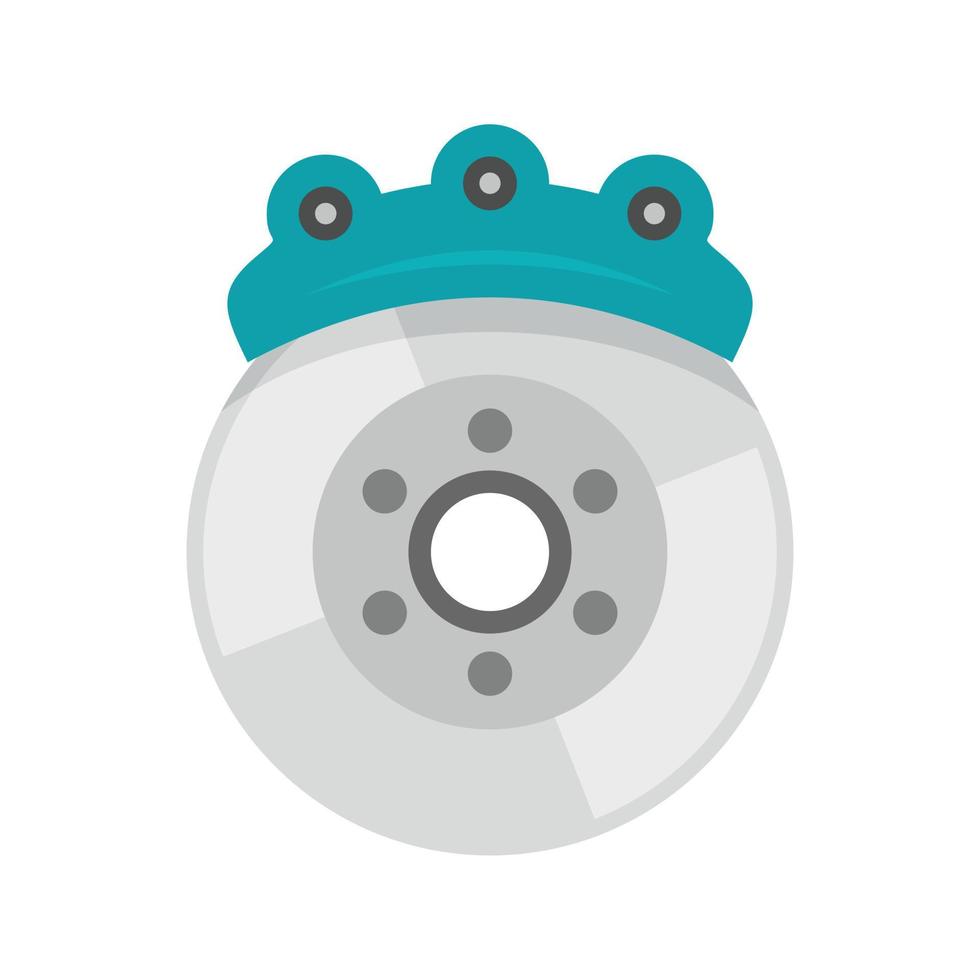 Car brake disc icon, flat style vector