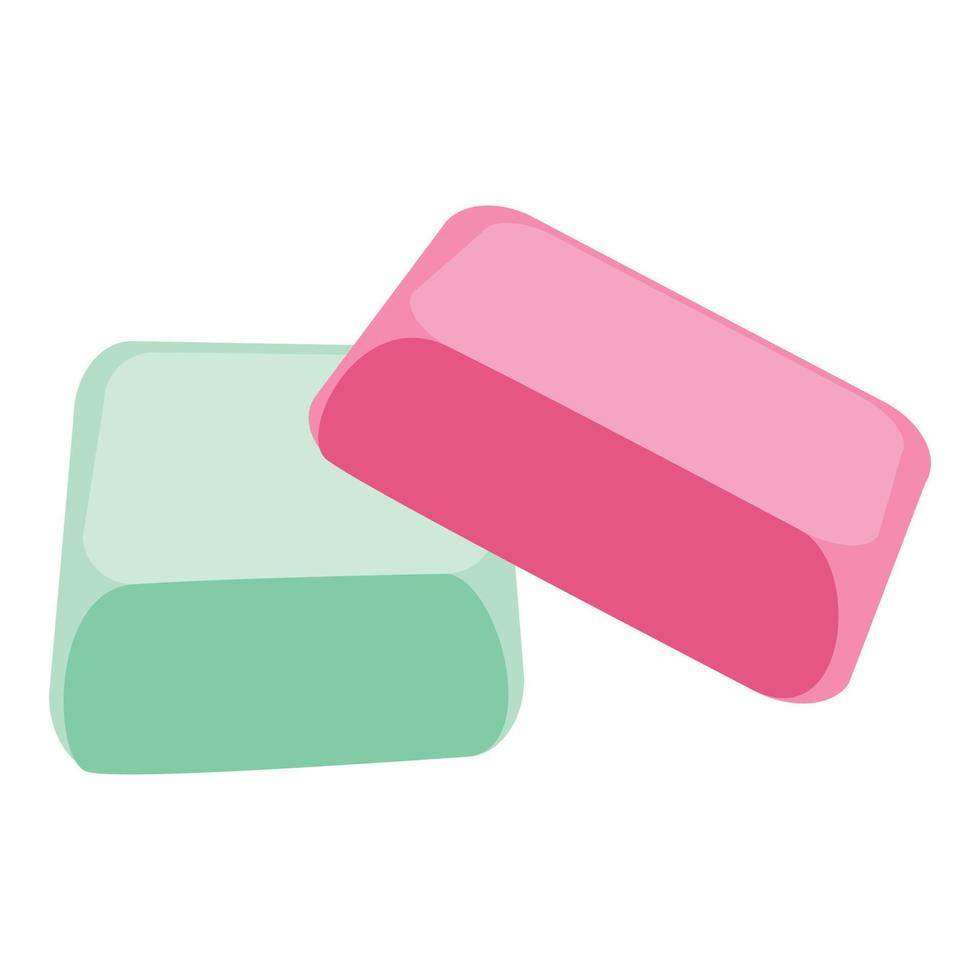 Colorful jelly gum icon, cartoon style vector