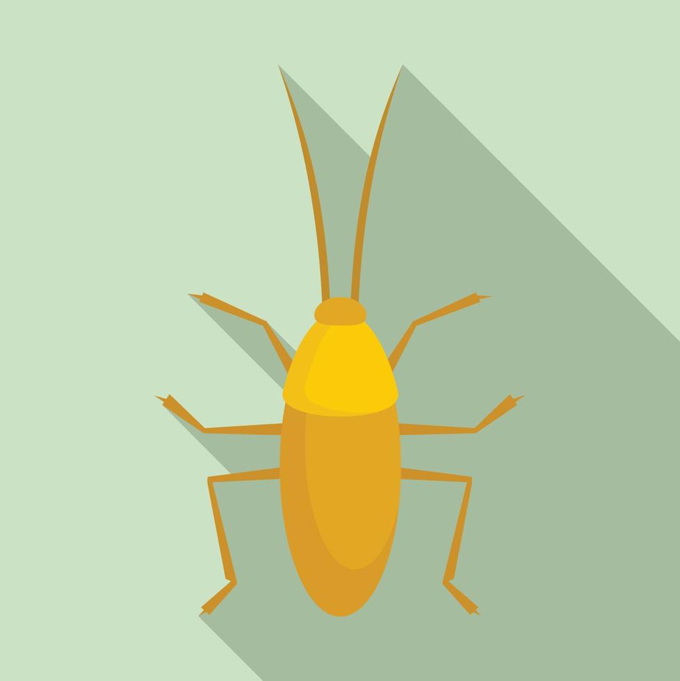 Cockroach icon, flat style vector