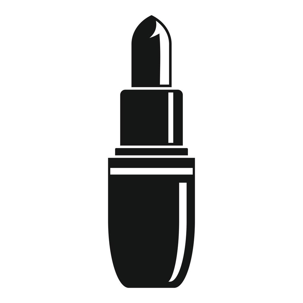 icono de lápiz labial de mujer, estilo simple vector