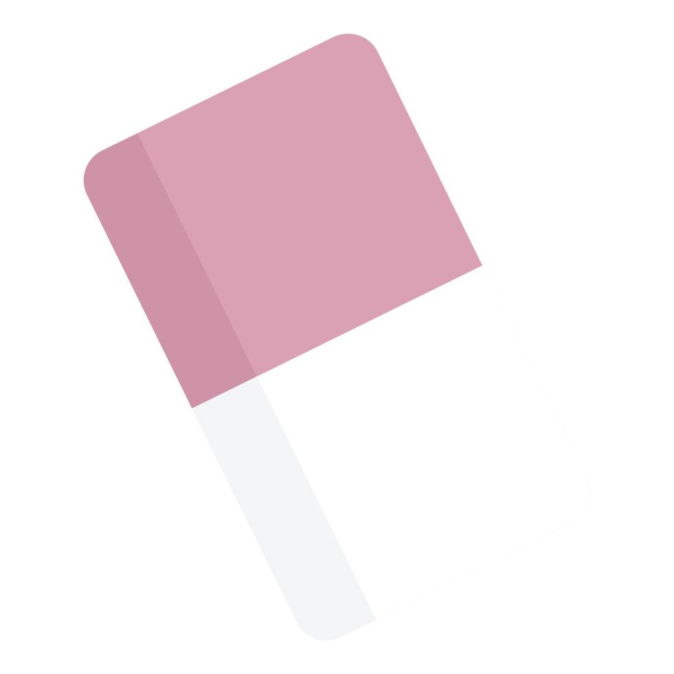 Office eraser icon, flat style vector