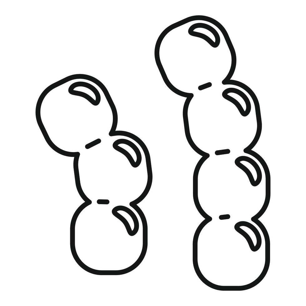 Grain bacteria icon, outline style vector