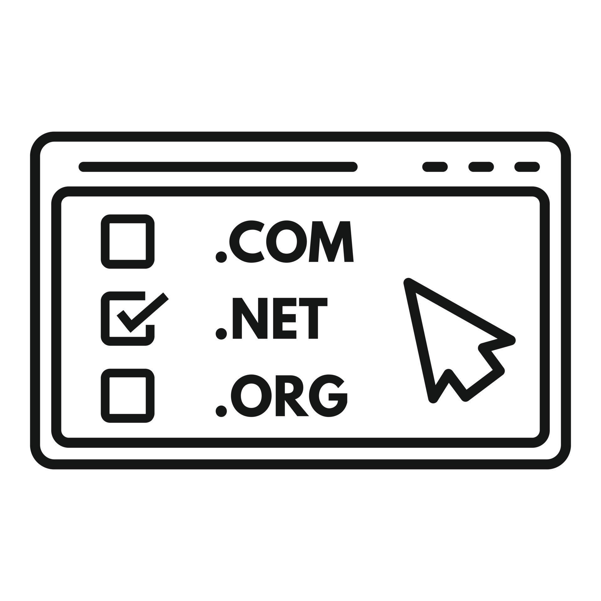 Web domain icon, outline style 14479228 Vector Art at Vecteezy