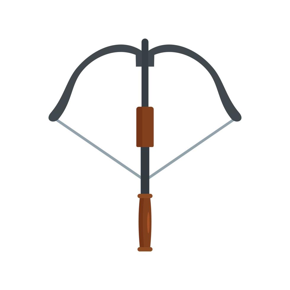 Hunt crossbow icon, flat style vector