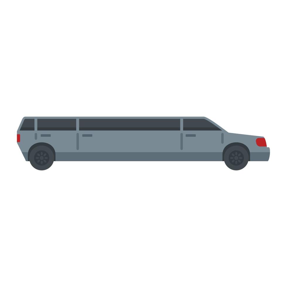 Limousine service icon, flat style vector