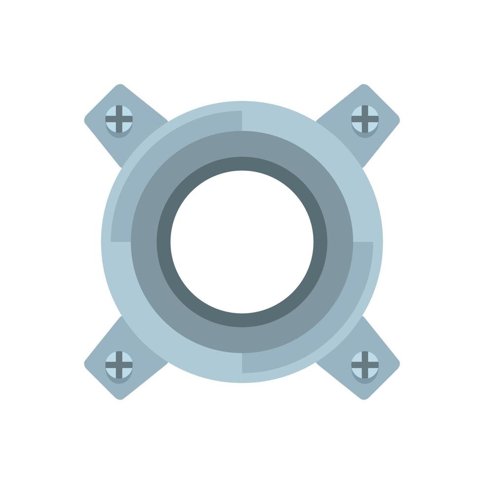 Gearbox releaser icon, flat style vector