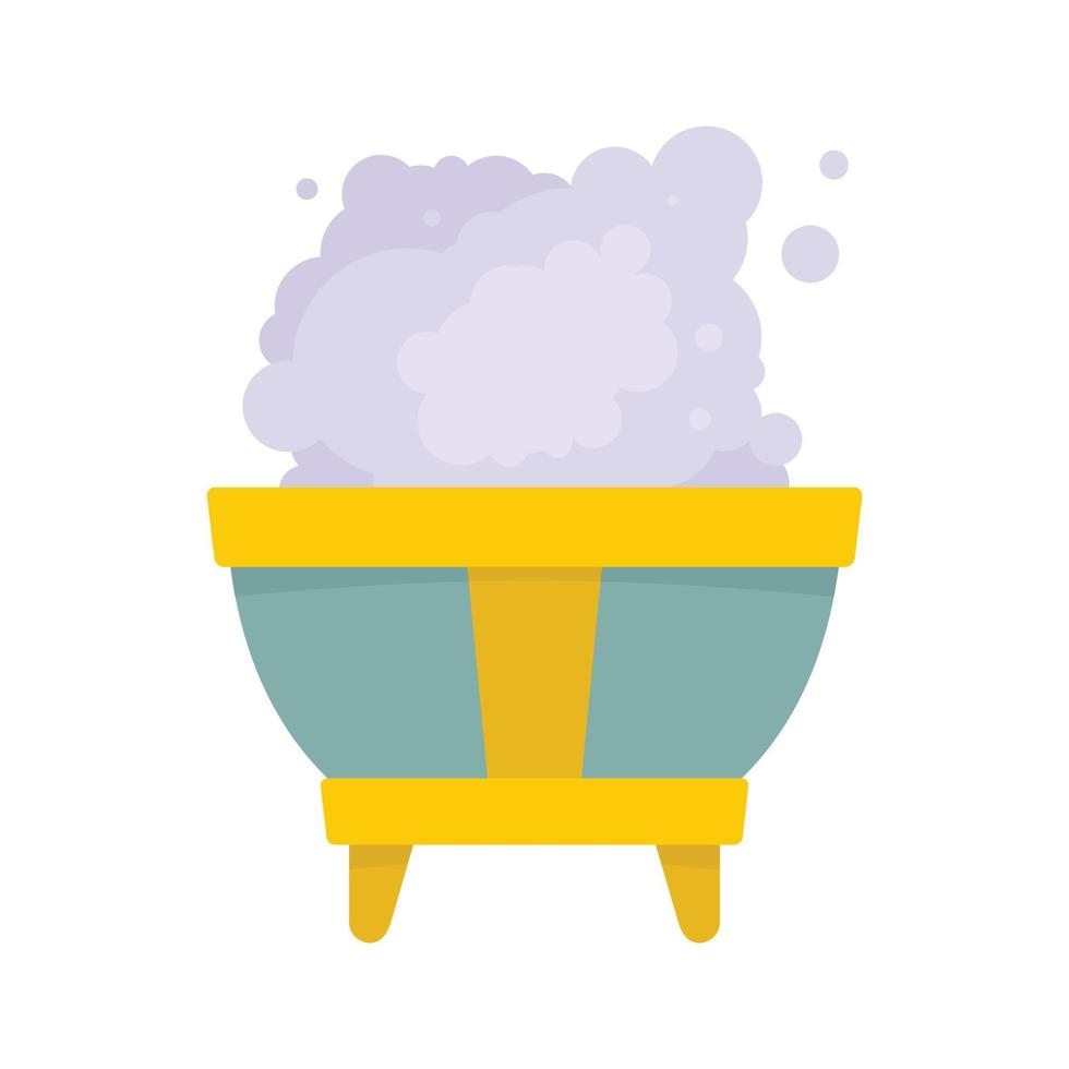 Magic smoke bowl icon, flat style vector