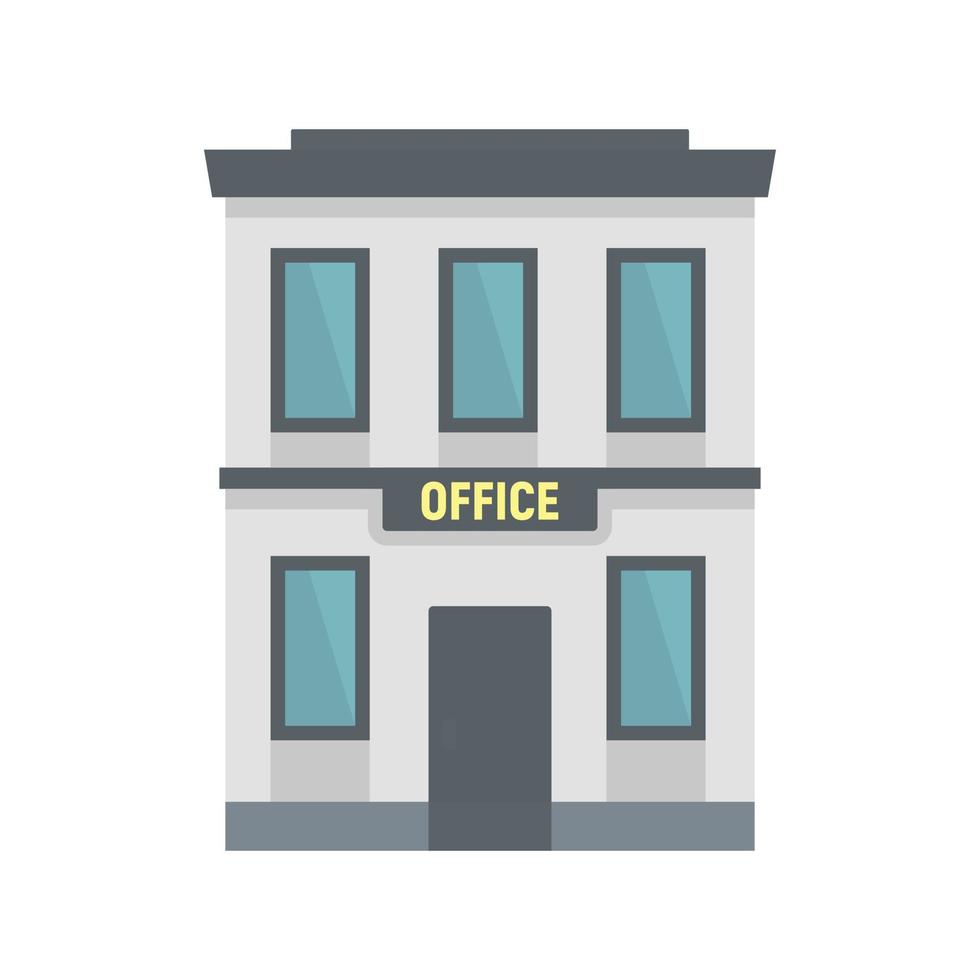 Business office icon, flat style vector