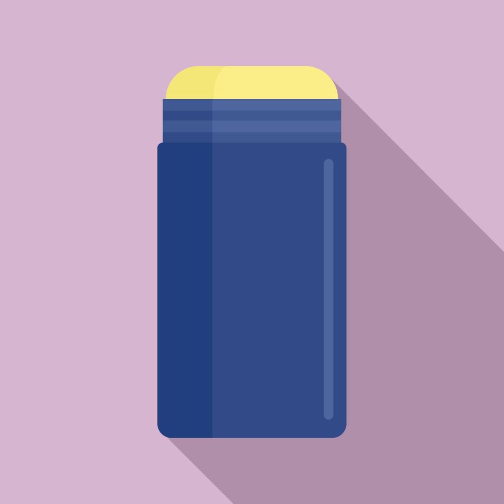 Blue deodorant icon, flat style vector