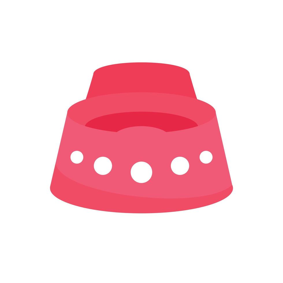 Baby potty icon, flat style vector