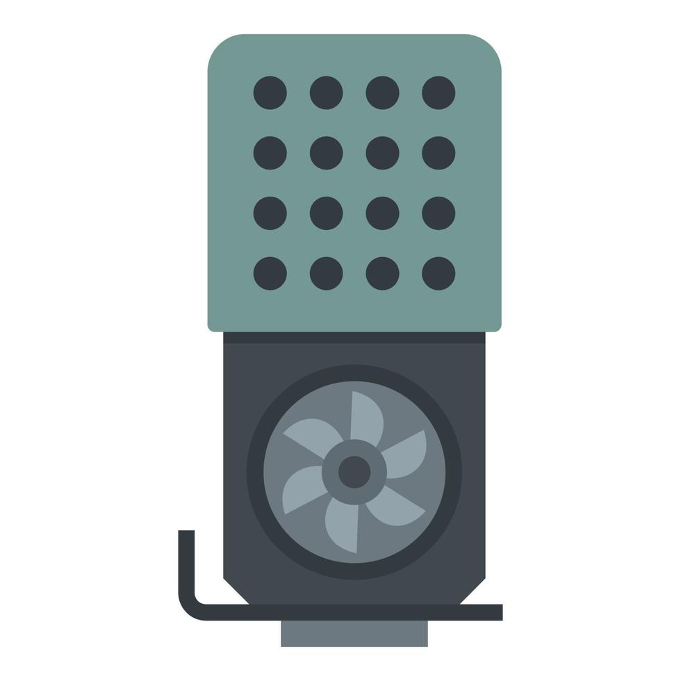 Modern video card icon, flat style vector