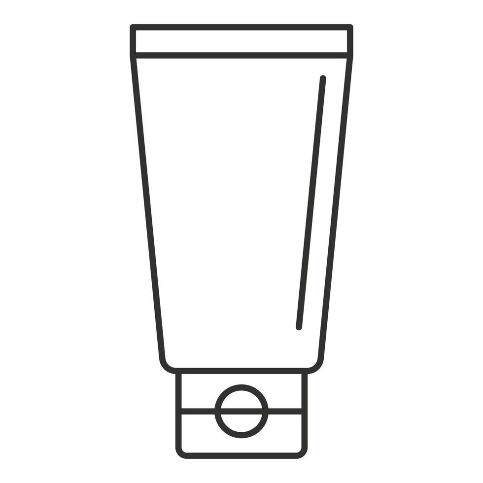 icono de tubo de crema, estilo de contorno vector