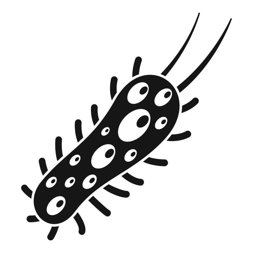 icono de bacterias del polvo, estilo simple vector