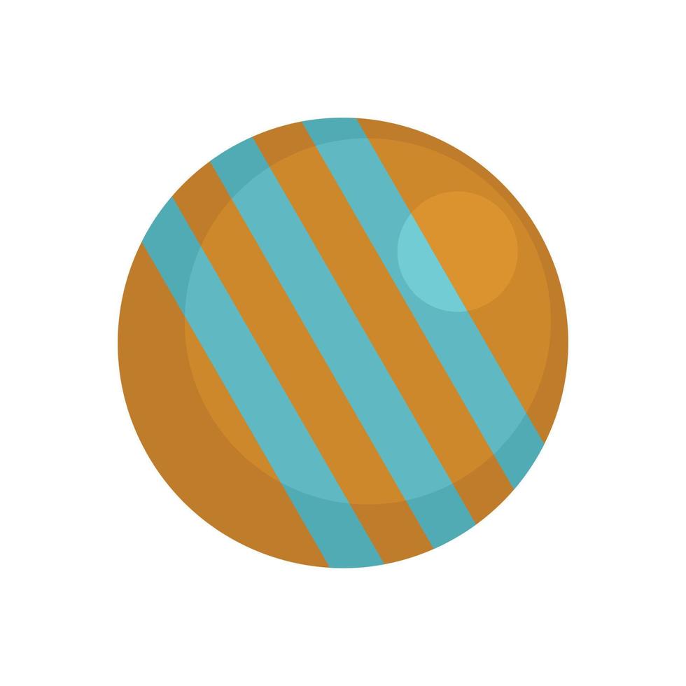 Croquet ball icon, flat style vector