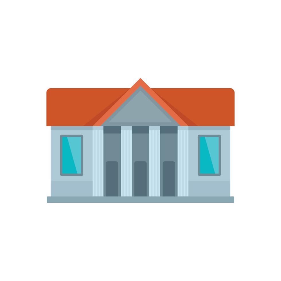 Window courthouse icon, flat style vector