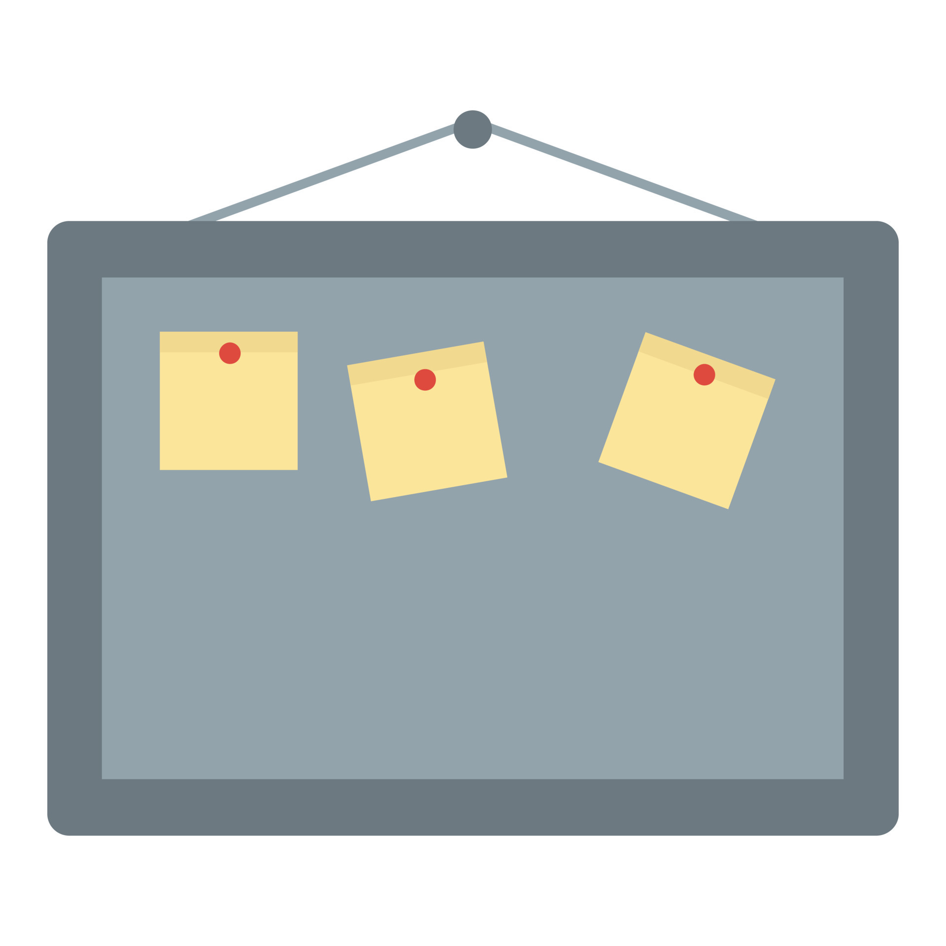 Office board icon, flat style 14479584 Vector Art at Vecteezy