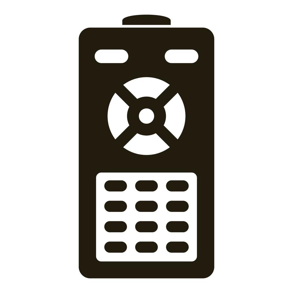 Smart house remote control icon, simple style vector
