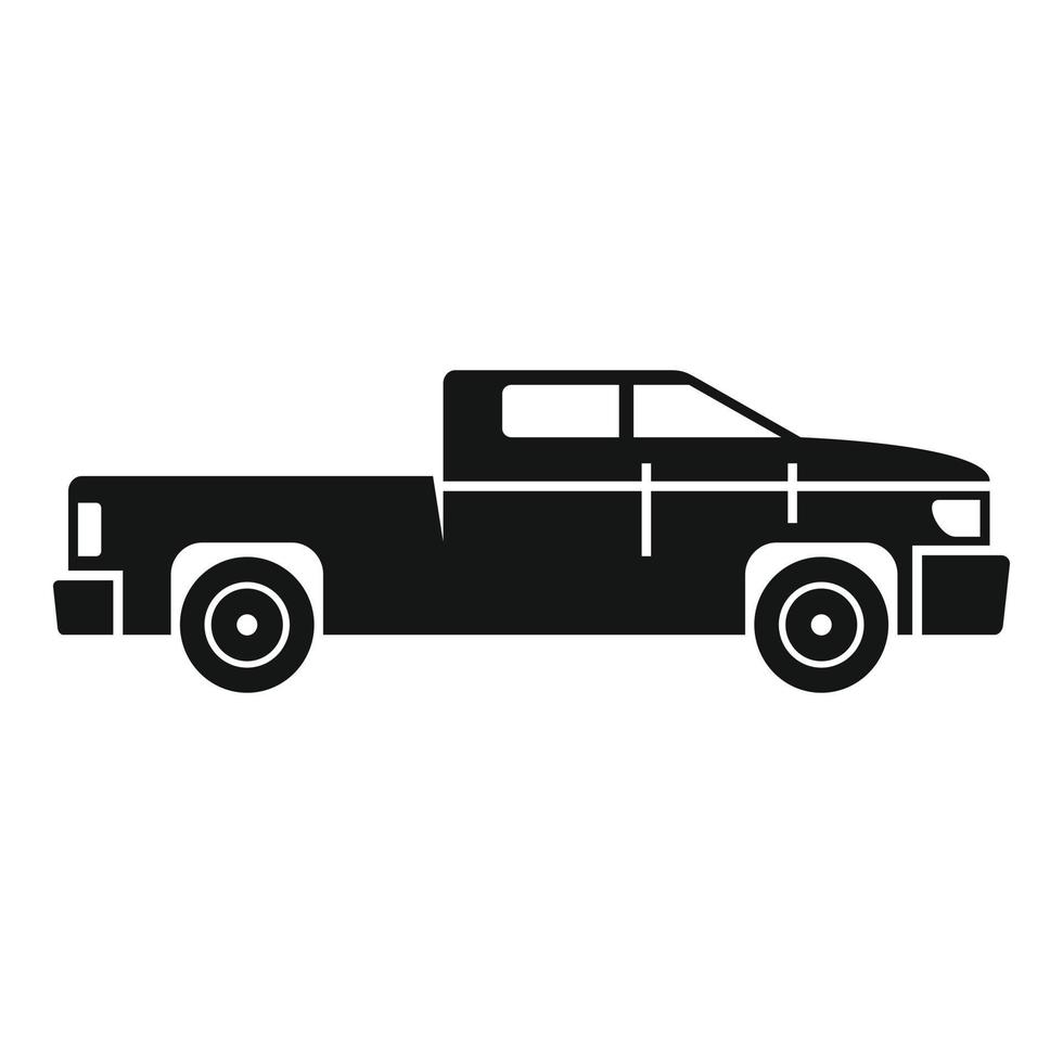 Truck pickup icon, simple style vector