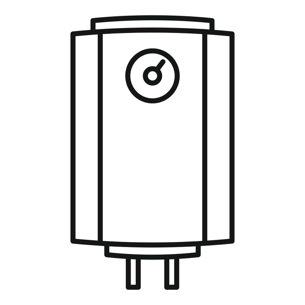House boiler icon, outline style vector