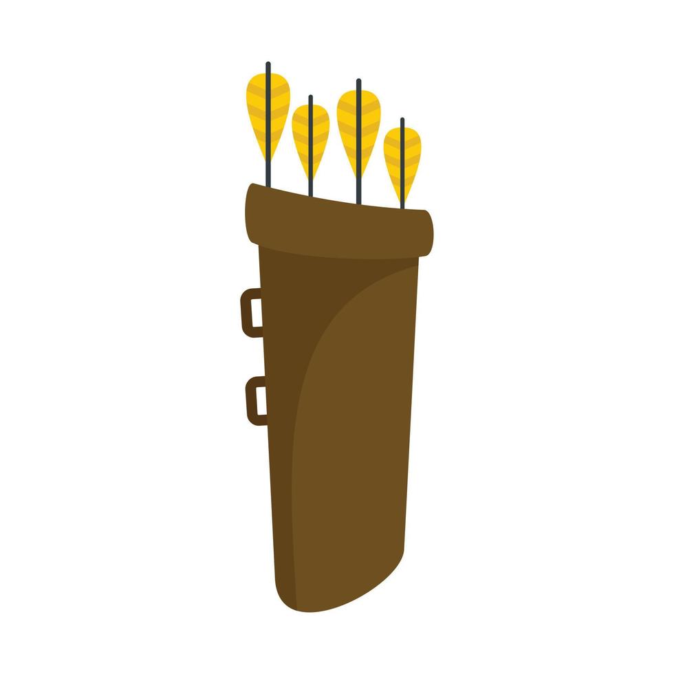 Arrow back bag icon, flat style vector