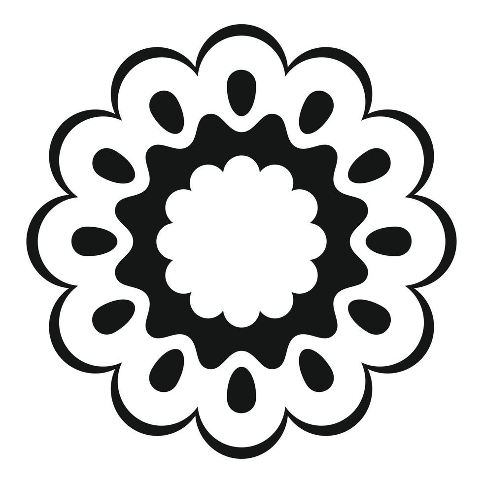 Section corn icon, simple style vector