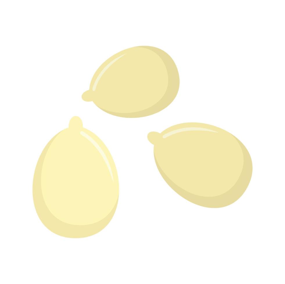 Pumpkin seed icon, flat style vector