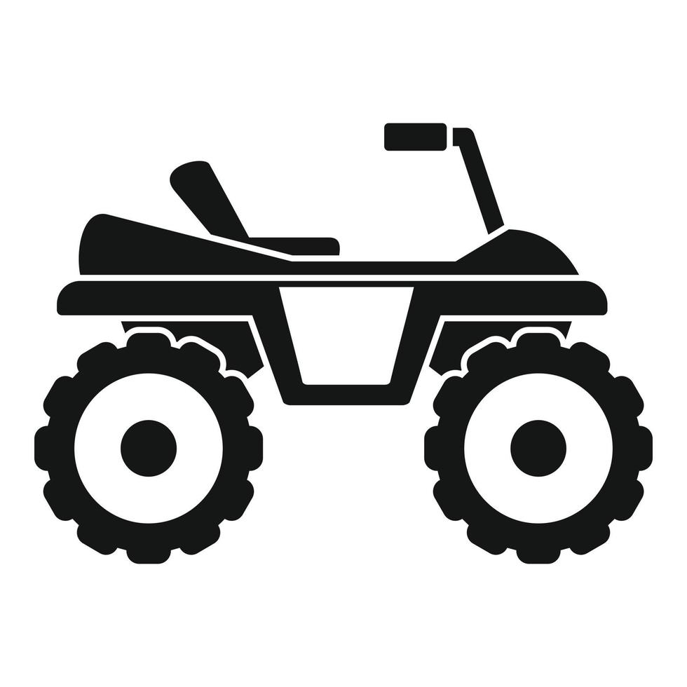 Dirtbike icon, simple style vector