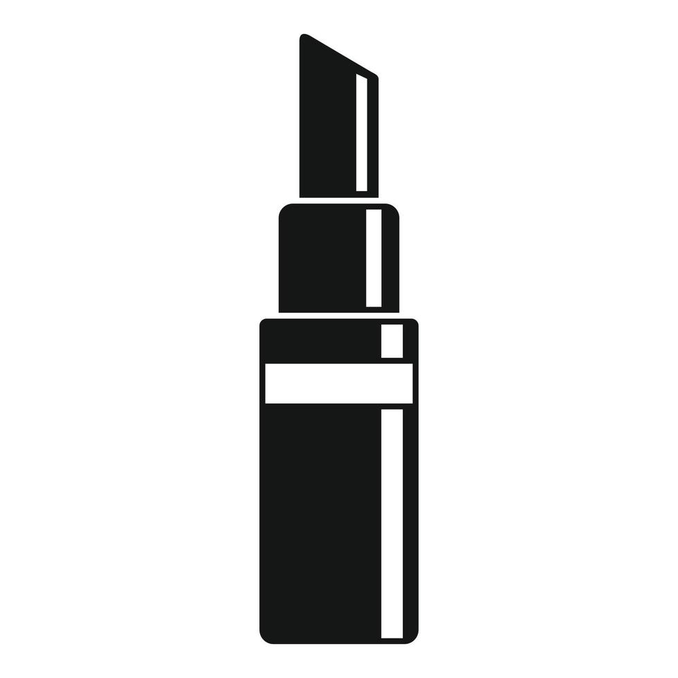 icono de lápiz labial de moda, estilo simple vector