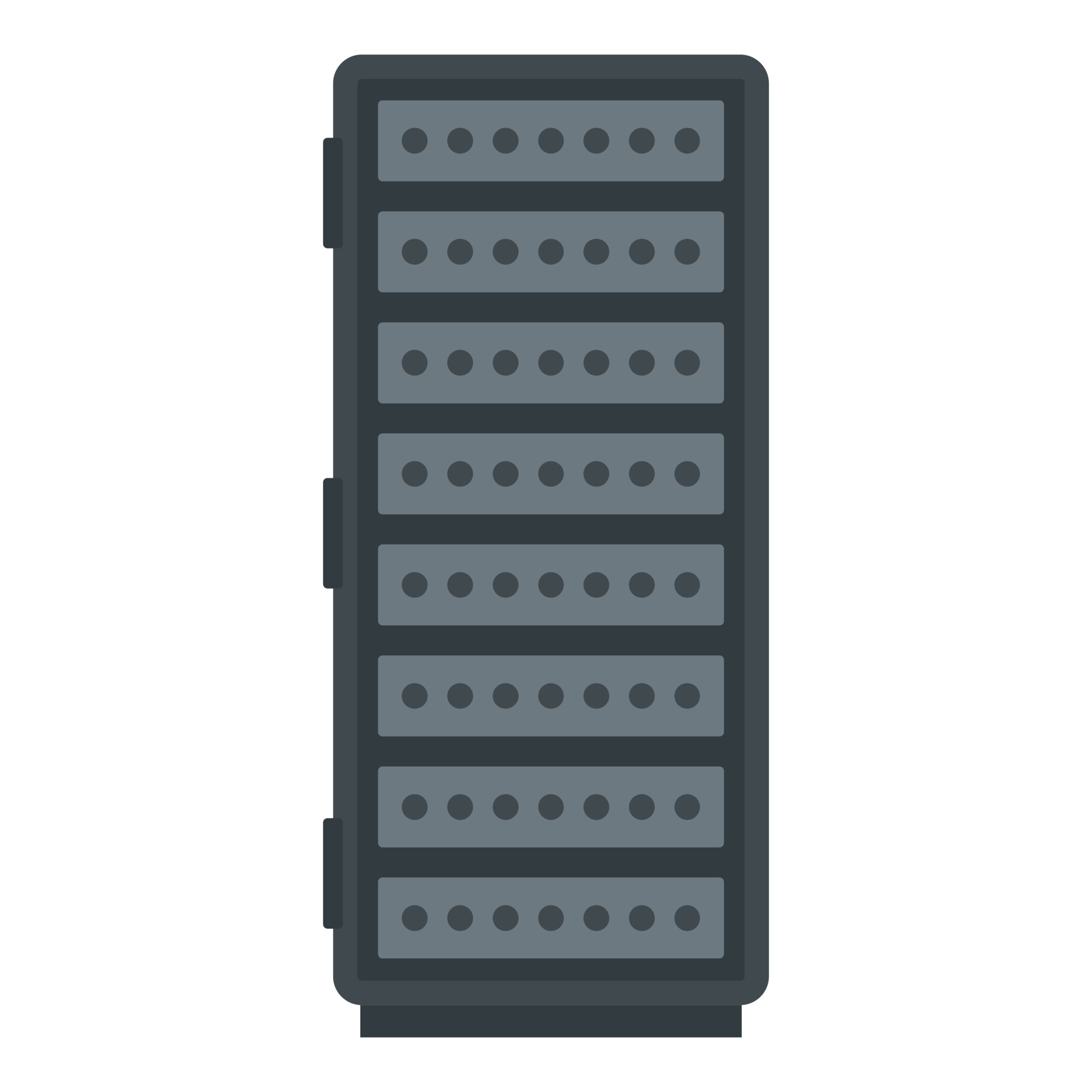Server rack icon, flat style 14480218 Vector Art at Vecteezy