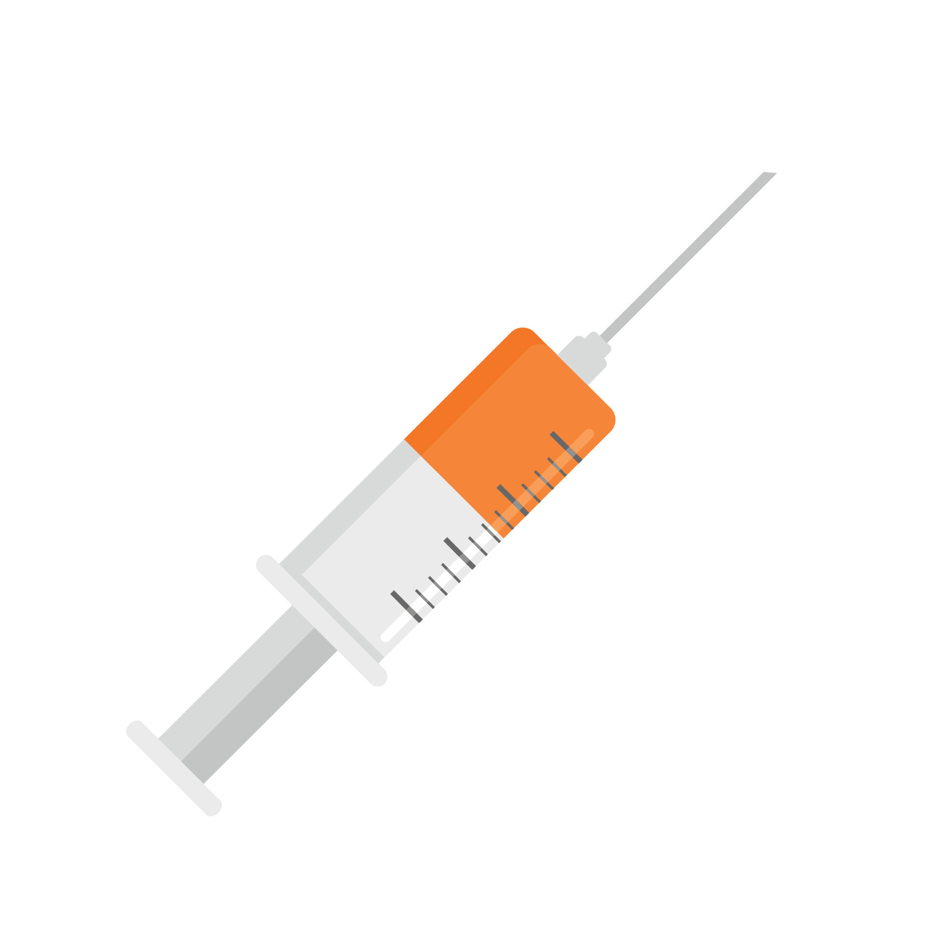 Syringe icon, flat style 14480221 Vector Art at Vecteezy