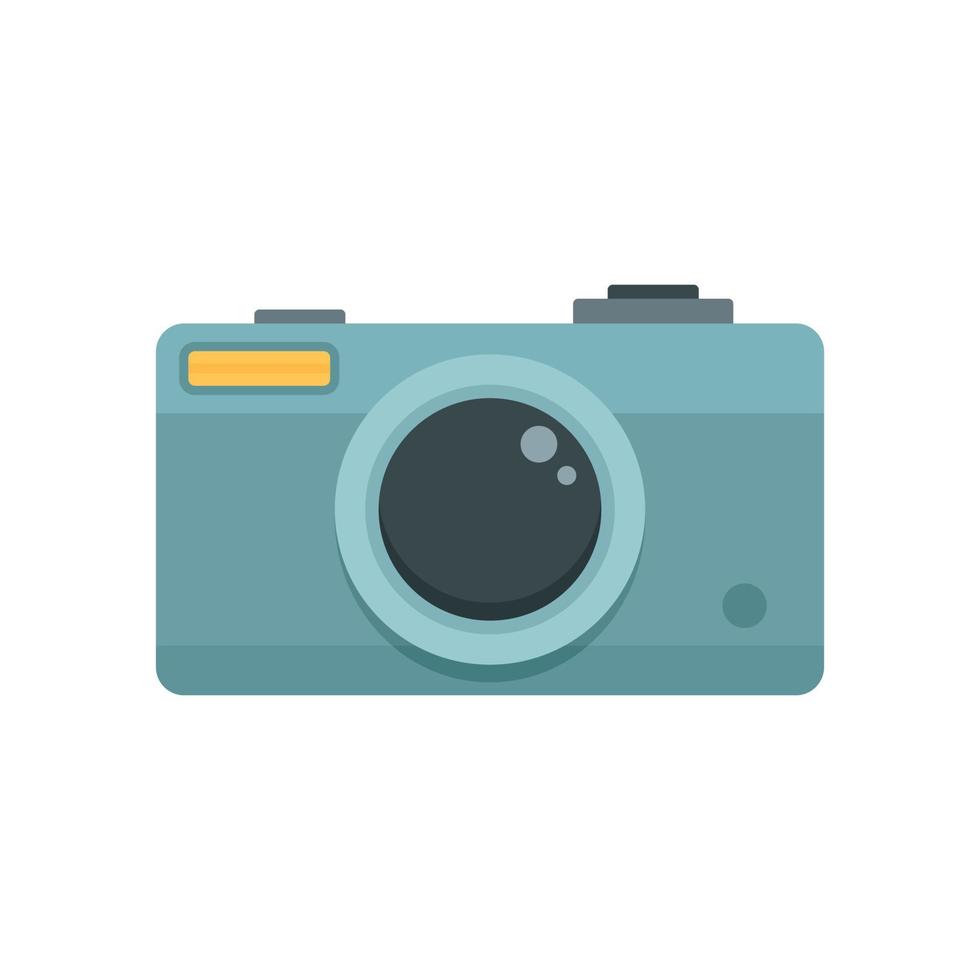 Camera icon, flat style vector