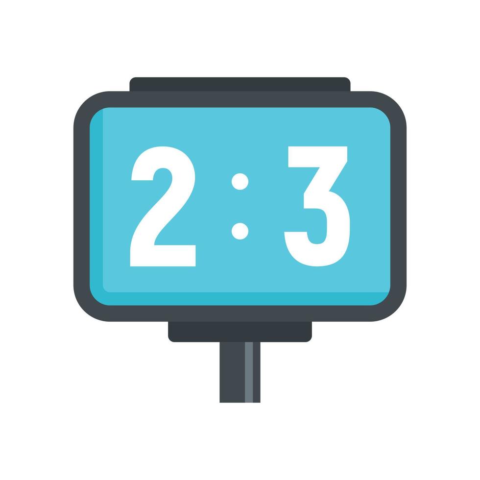 American football table score icon, flat style vector