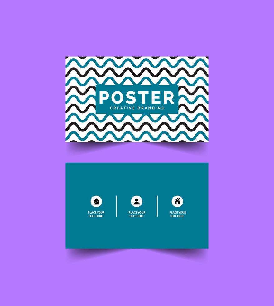 business card template design vector art classic and modern