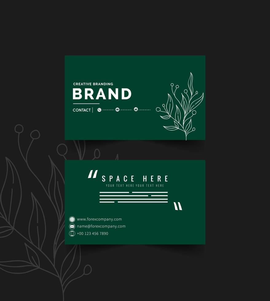 business card template design vector art classic and modern