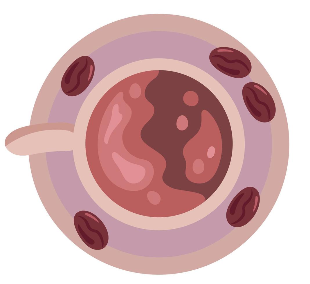 coffee cup in dish vector